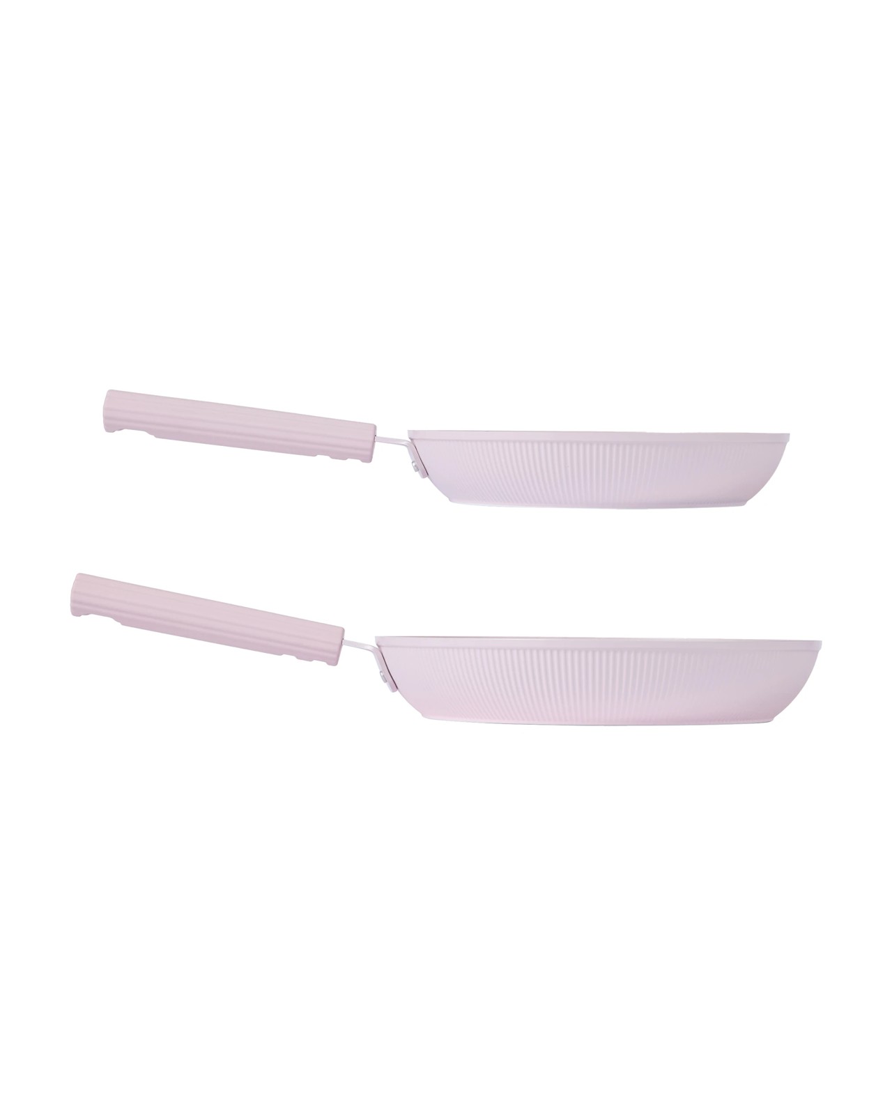Anko 2 Pack Ceramic Coated Non Stick Fry Pans - Pink 3 of 5