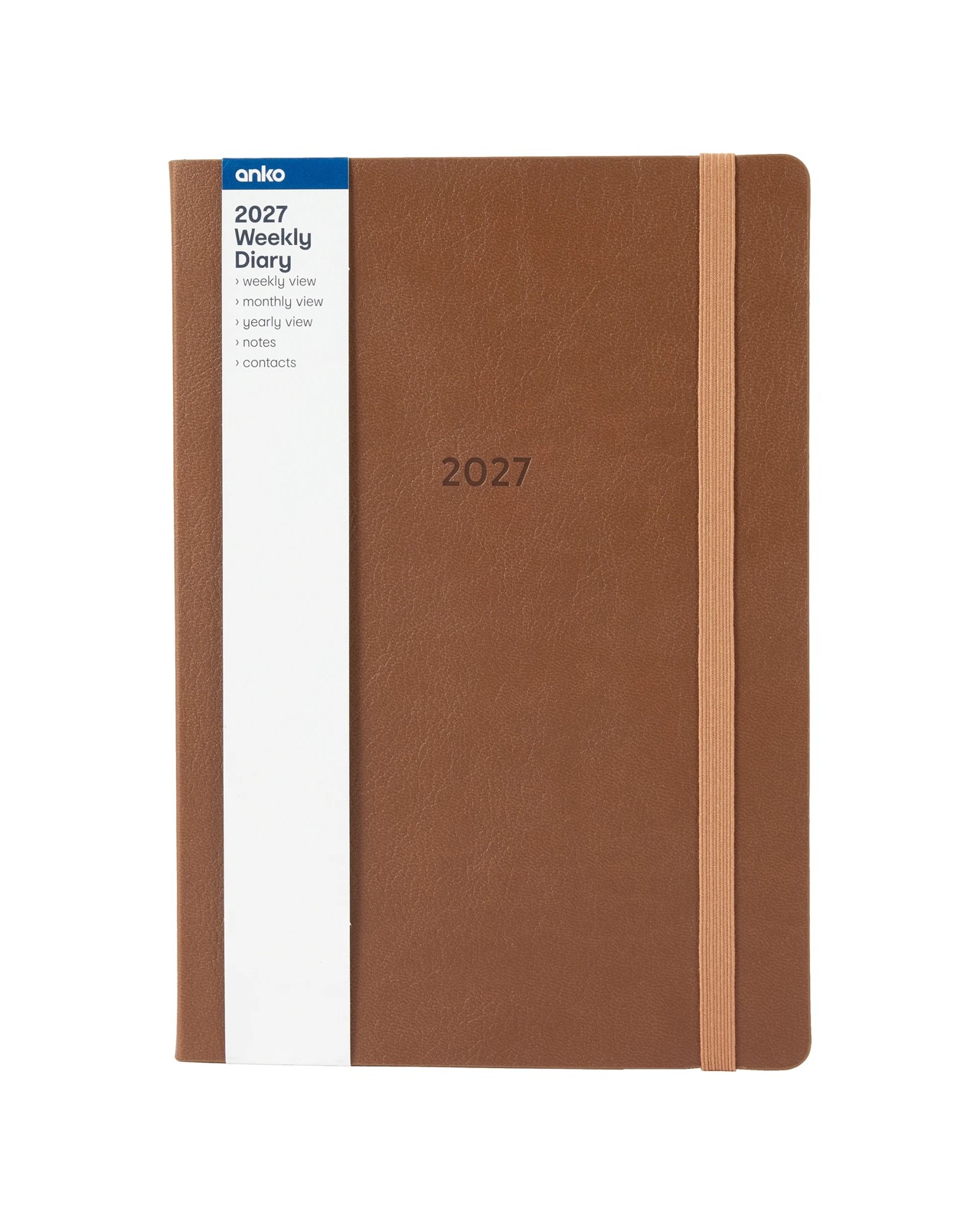 Anko 2027 Weekly Diary - Tan 5 of 6