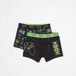 XBox Boys Trunks 2 Pack - Steel/Black thumbnail 2