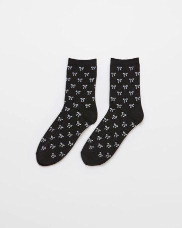 Australian Cotton Blend Womens Fashion Print Crew Length Socks