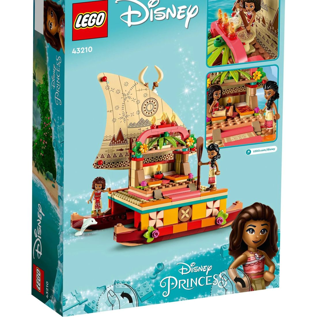 LEGO® Disney Princess™ Moana’s Wayfinding Boat 43210 | Target Australia