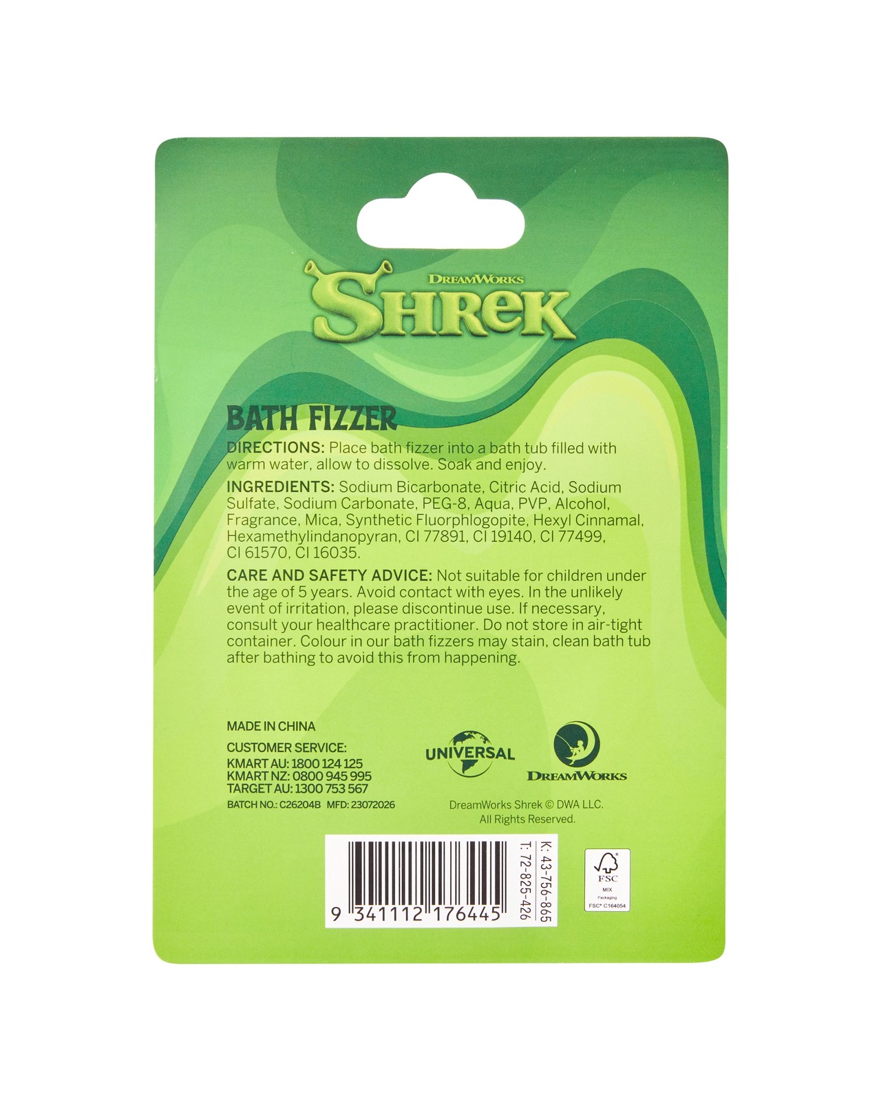DreamWorks Shrek Bath Fizzer 100g - Melon Scented 5 of 5