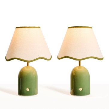 Anko 2 Pack Olympia Touch Lamps - Green