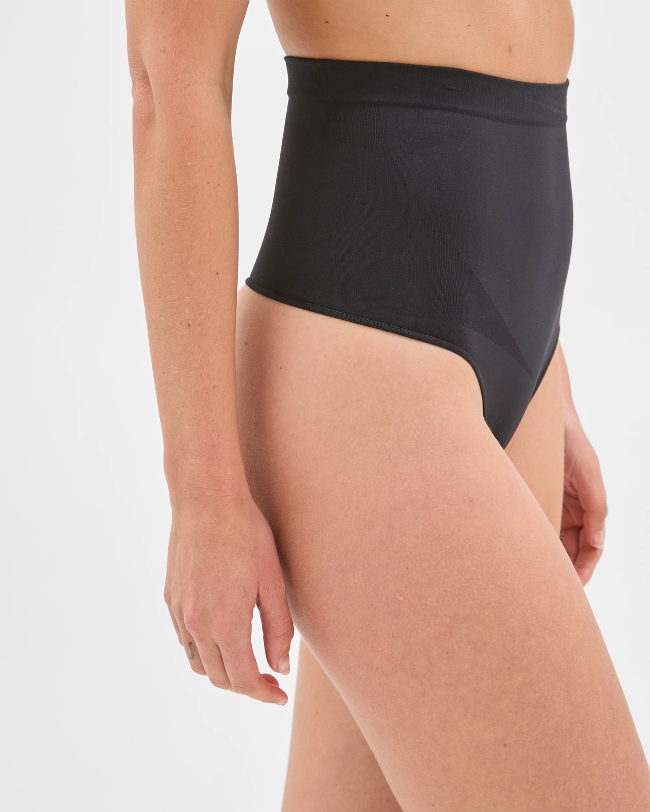 Core Sculpt Mid Waist G-String Briefs - Black 2 of 2