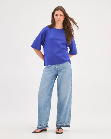 Petites Australian Cotton Heavyweight Boxy T-Shirt