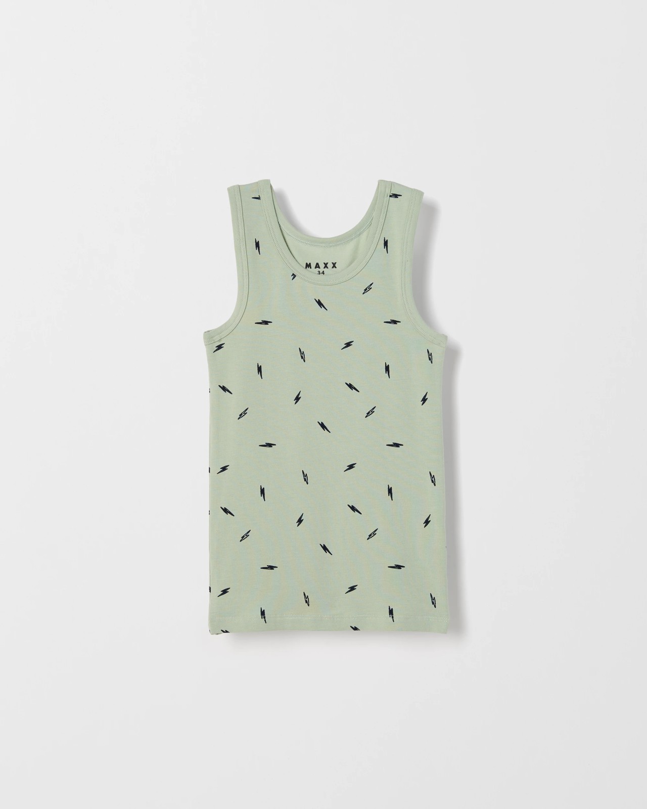 Maxx Bamboo 3 Pack Boys Vest - Lightening Bolt 2 of 5