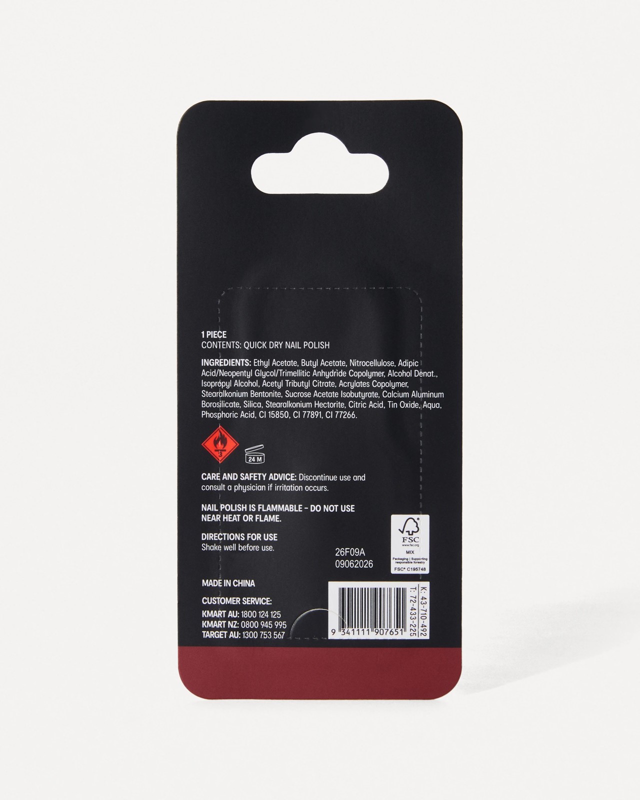 OXX Beauty Quick Dry Nail Polish - Ruby 6 of 6