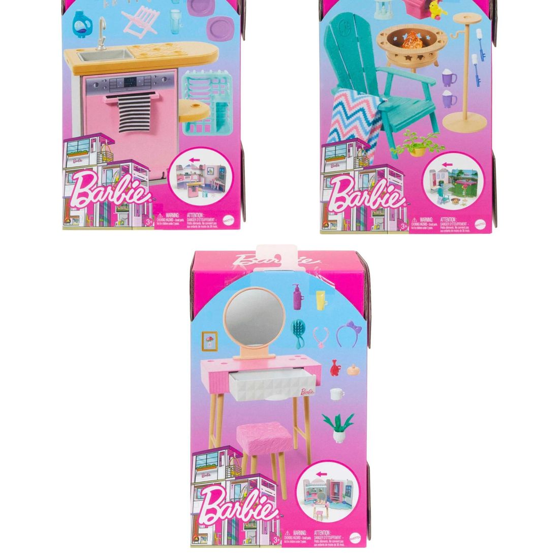 Barbie Furniture and Accessory Packs Assorted* Target Australia