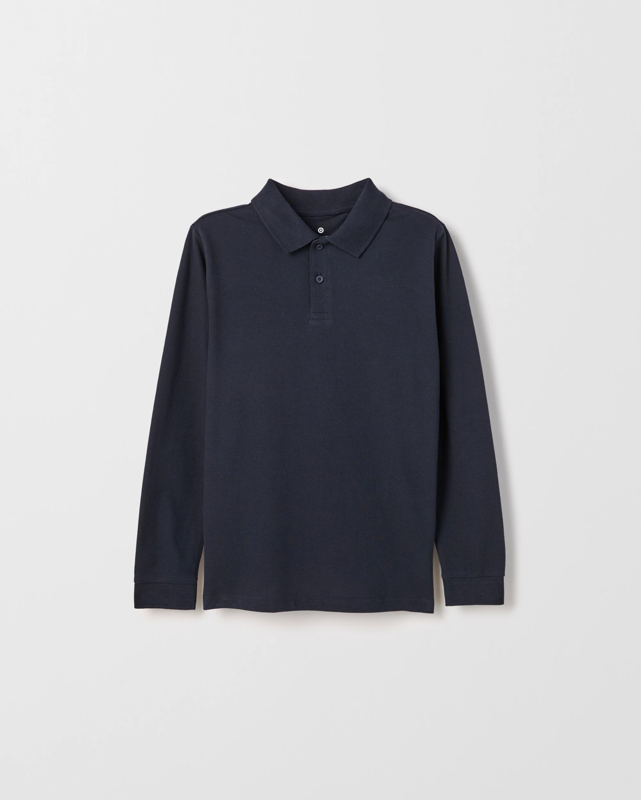 Australian Cotton 2 Pack School Long Sleeve Polo Top - Navy 5 of 6