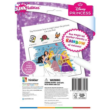 INKredibles Disney Princess Mess Free Magic Ink Pictures! - Book