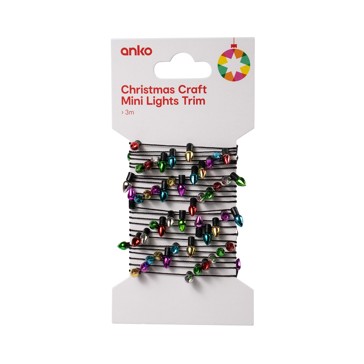 Christmas Craft Mini Lights Trim - Anko