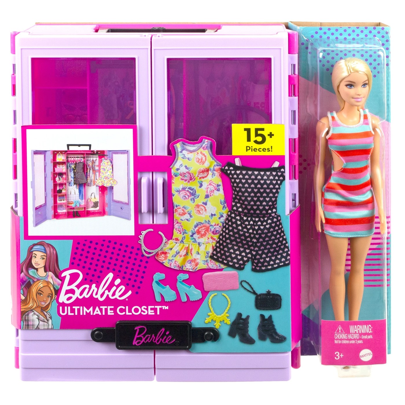 Barbie Doll and Fashion Set, Clothes with Closet Accessories (Target  Exclusive)