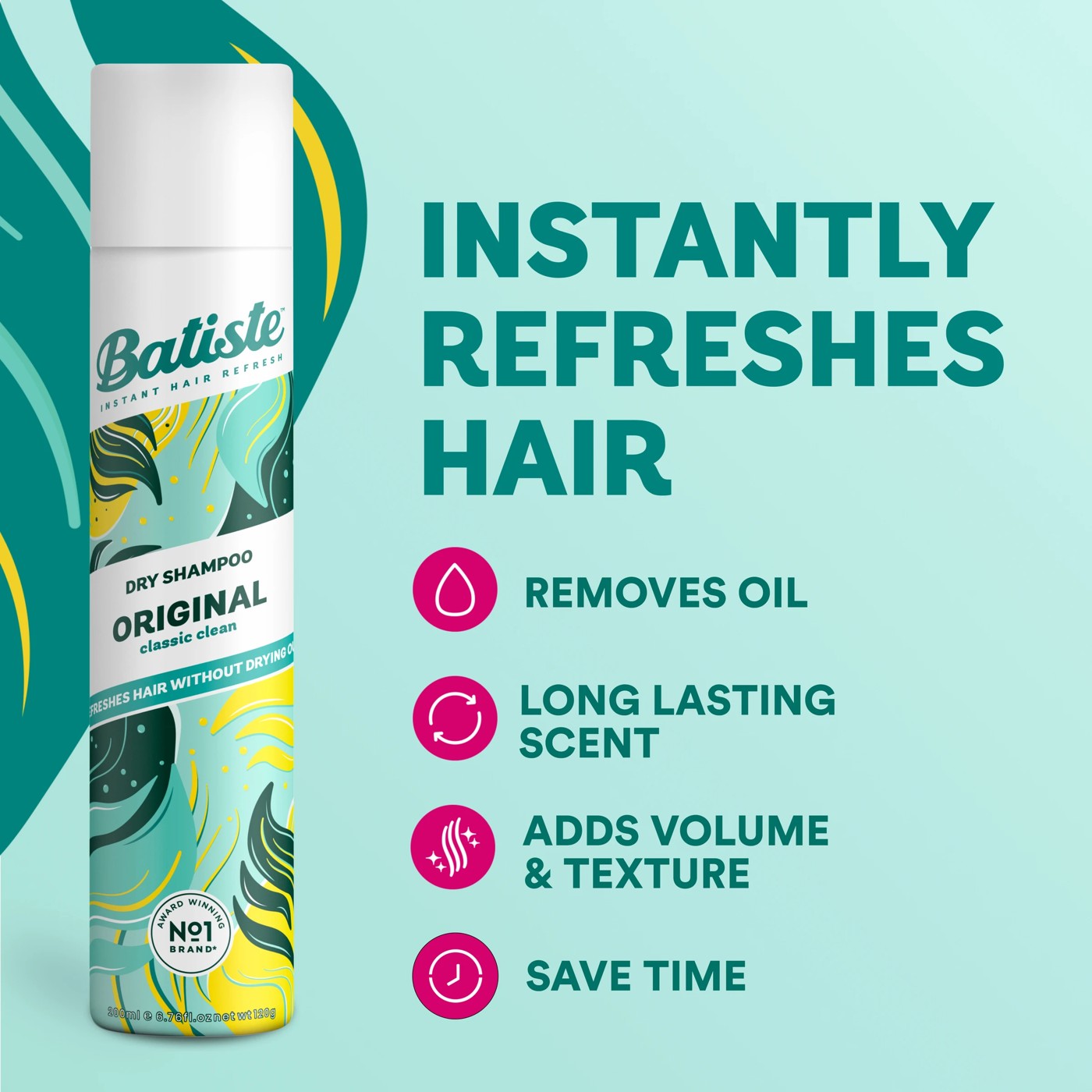 Batiste Original Dry Shampoo 350ml - Classic Fresh 3 of 6