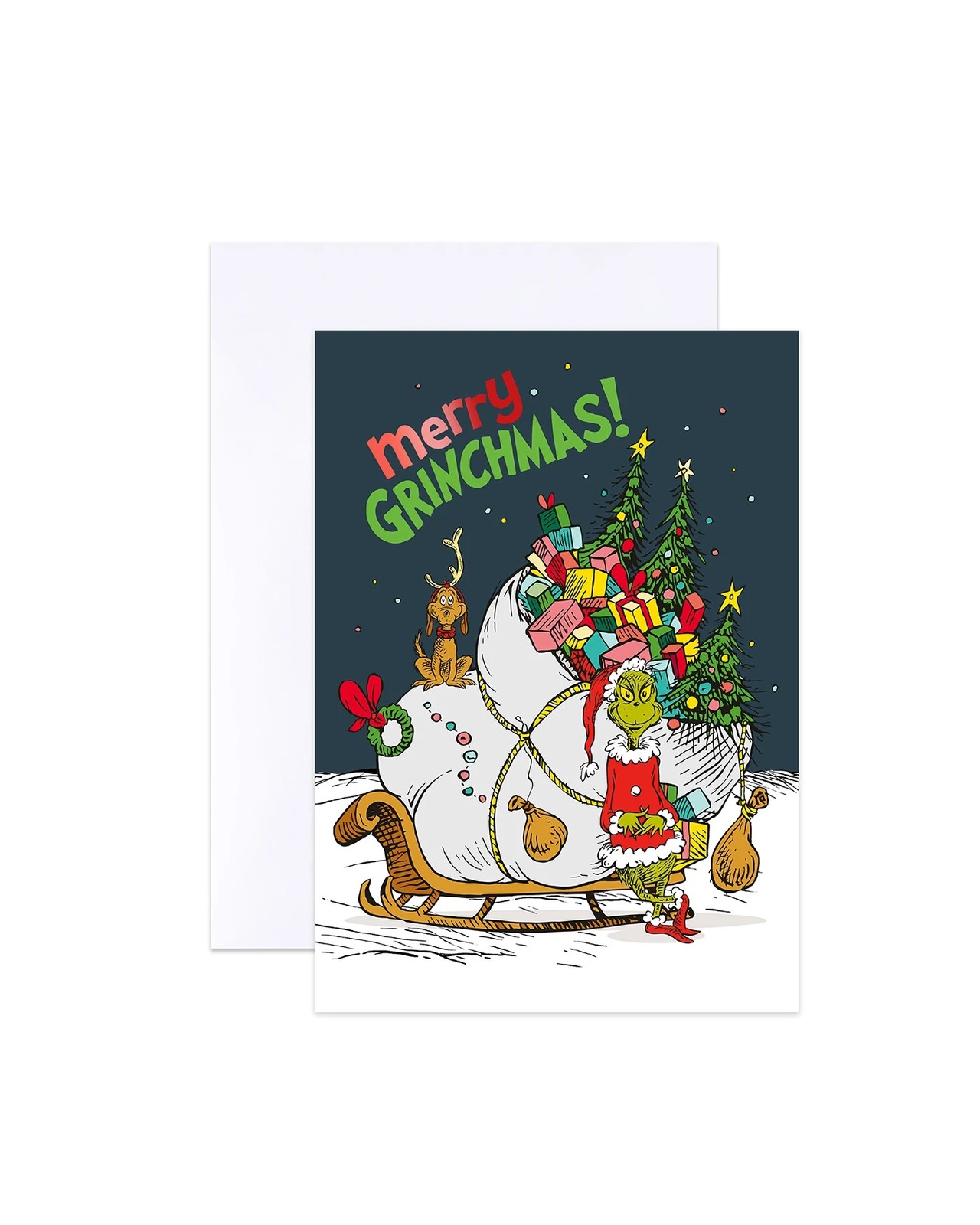 Hallmark Christmas Card - Merry Grinchmas 3 of 6