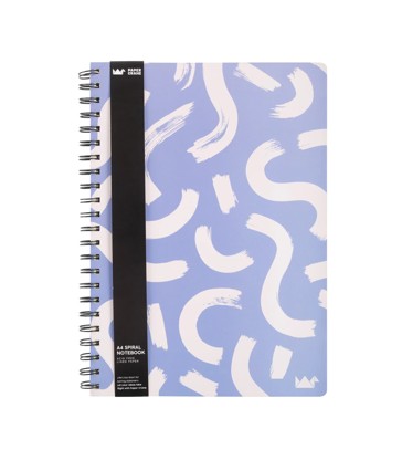 A4 Notebook Light Blue Squiggle - Paper Crane Urban