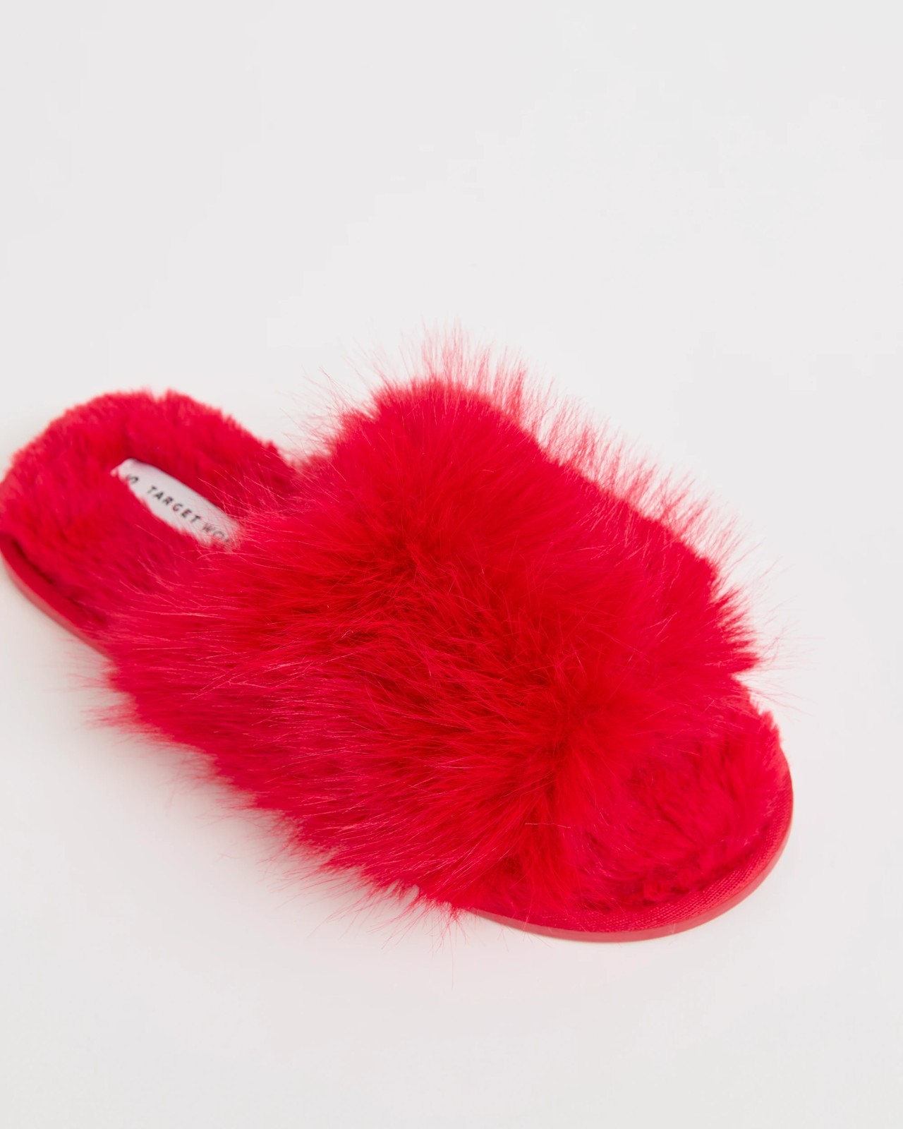 Fluffy Slippers - Jaimie - Red 3 of 3