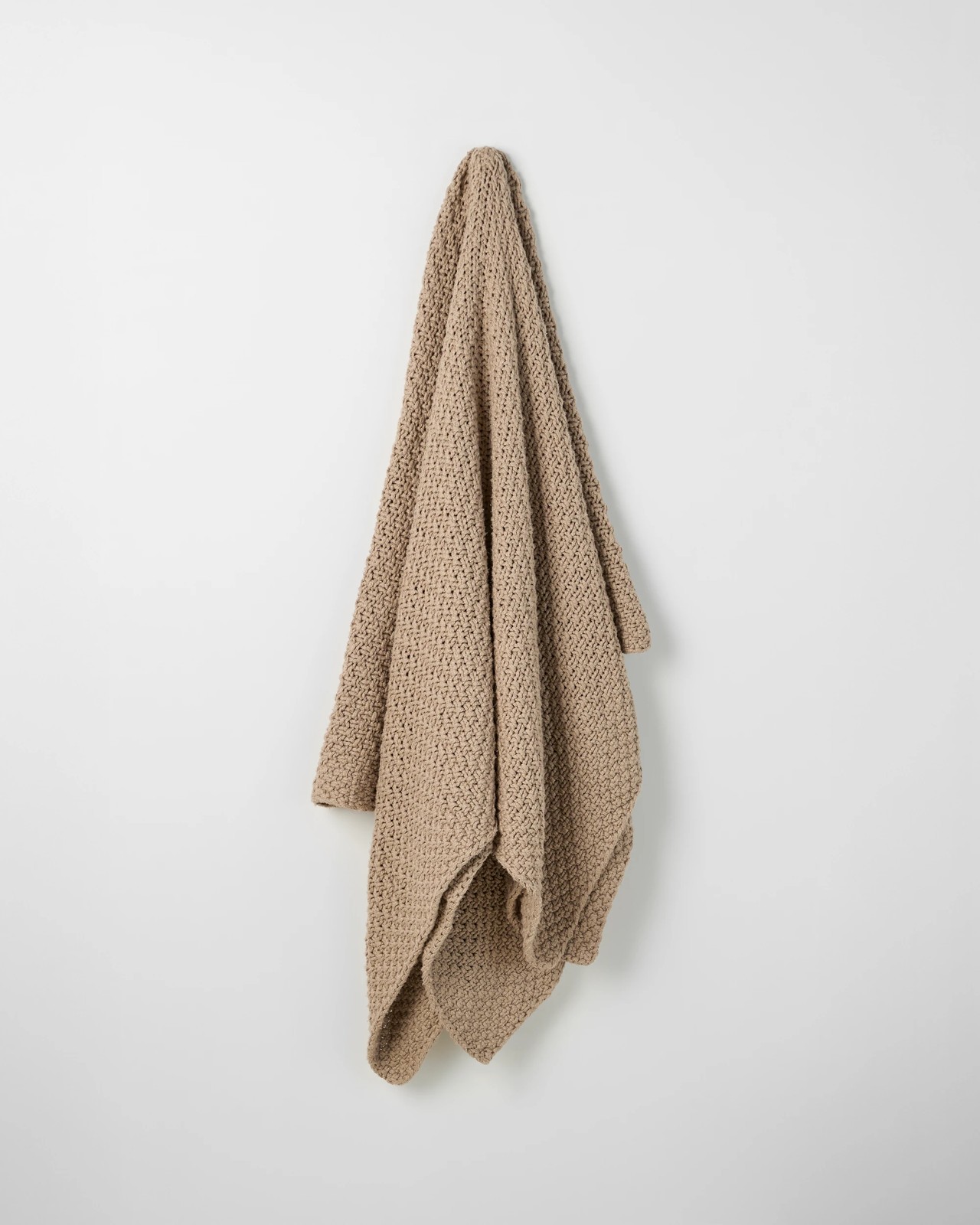Dolly Chunky Textured Knit Throw - Taupe 3 of 3