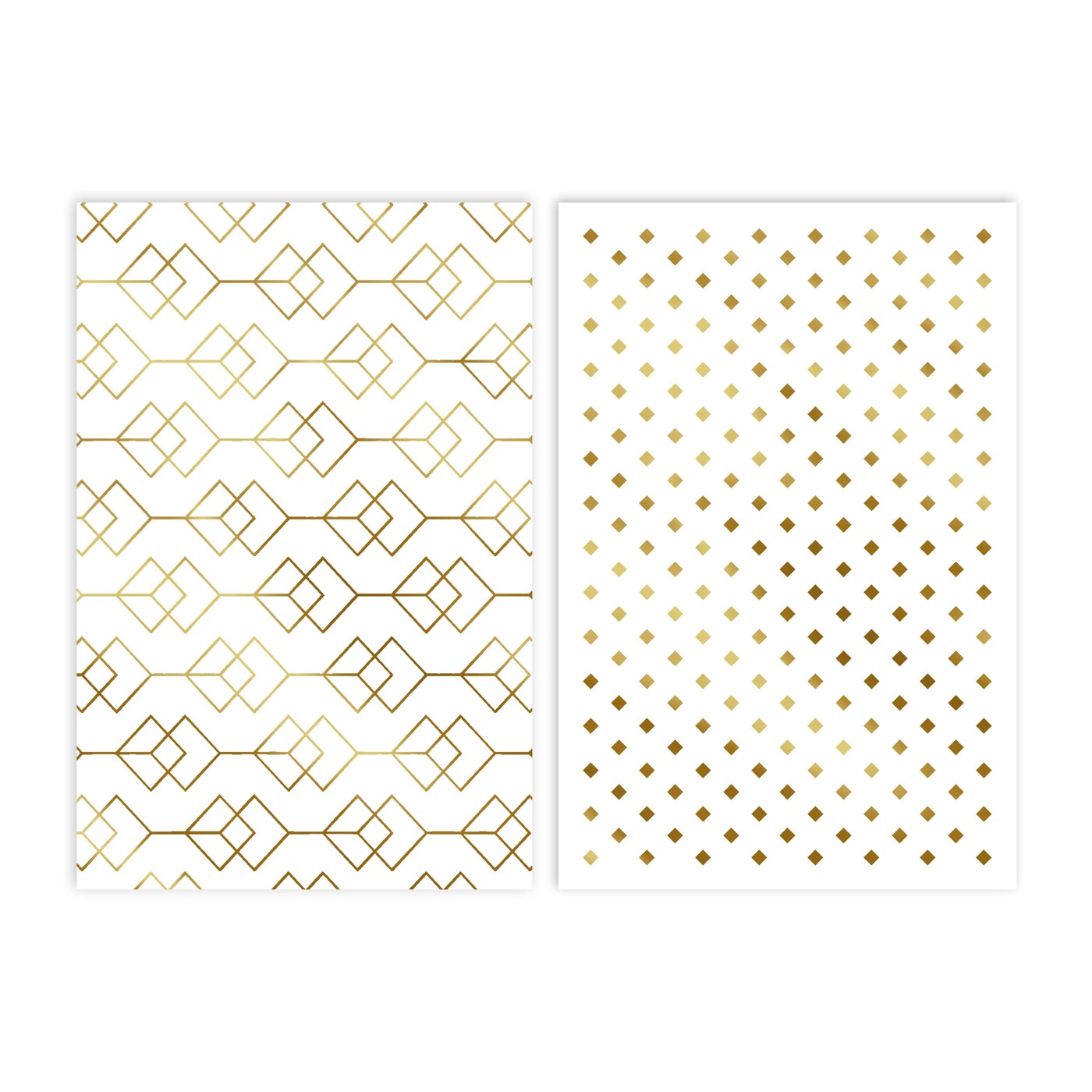 12 Pack Hallmark Blank Cards - Gold Pattern 2 of 4