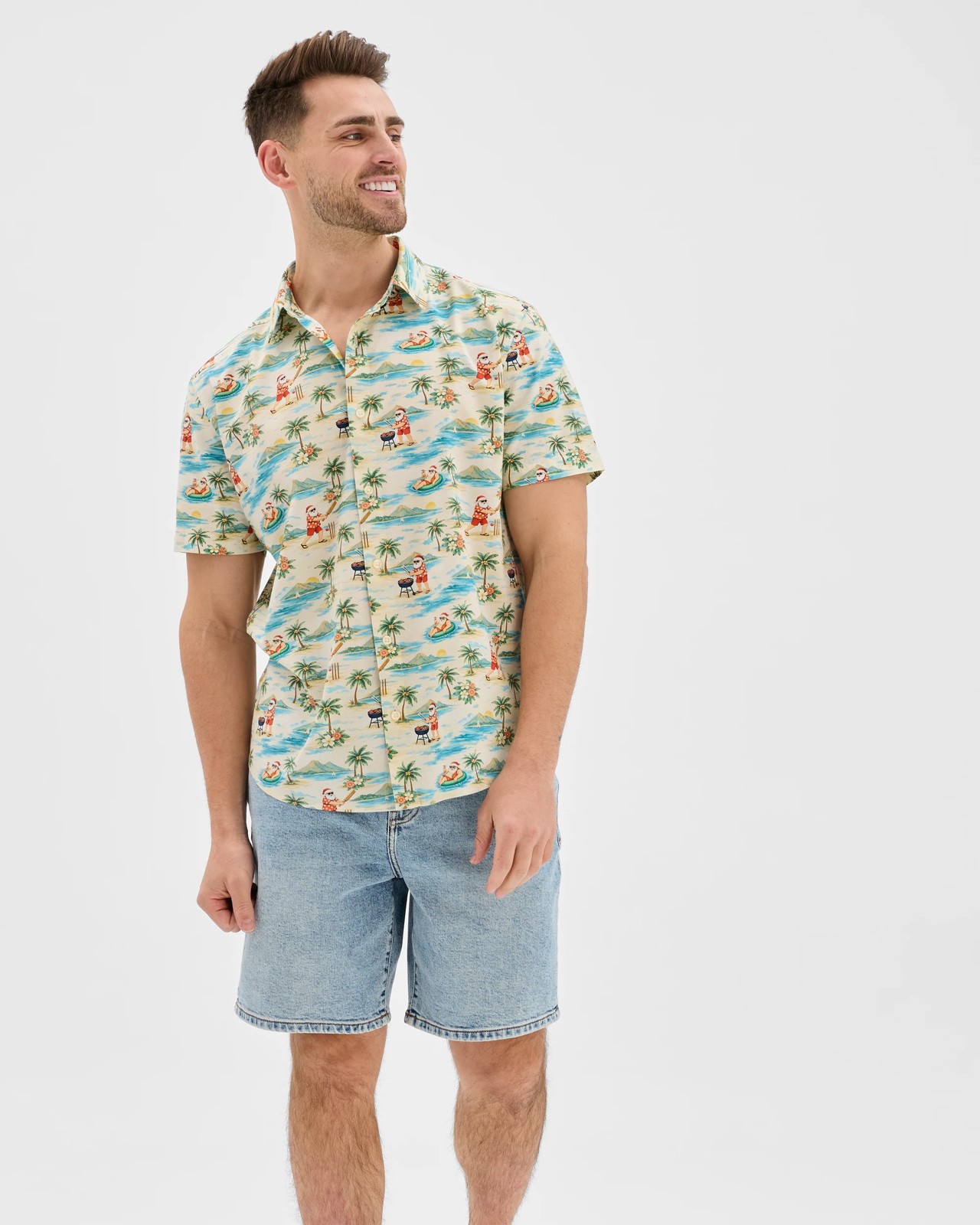 Australian Cotton Blend Christmas Print Shirt 4 of 5