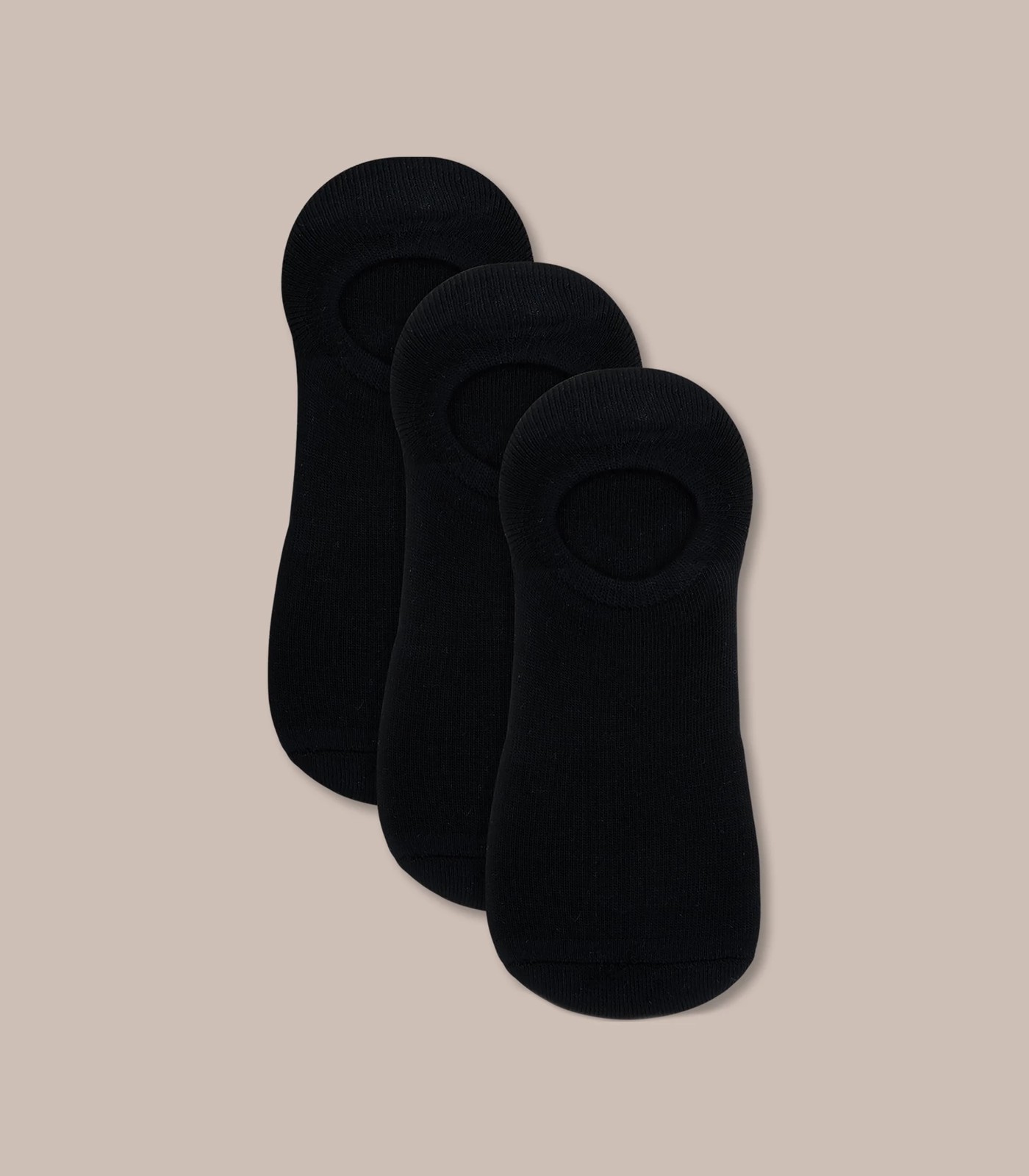Underworks Ladies Heel Grip Socks Black 5/8 2 Pack