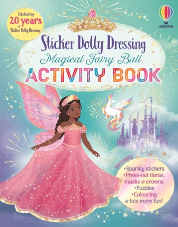 Usborne Sticker Dolly Dressing Magical Fairy Ball Activity Book by Emily Bone - Book