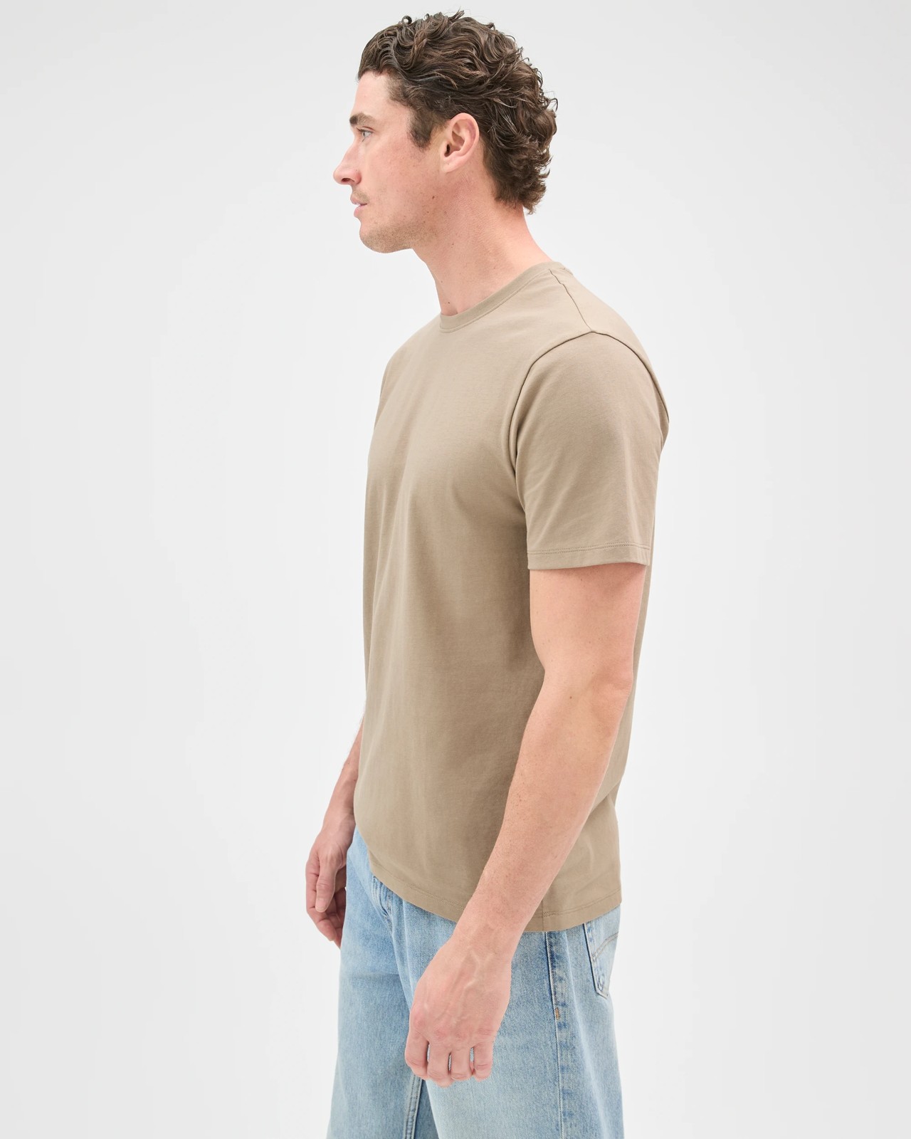 Australian Cotton Crew Neck T-Shirt - Fallen Rock 5 of 6