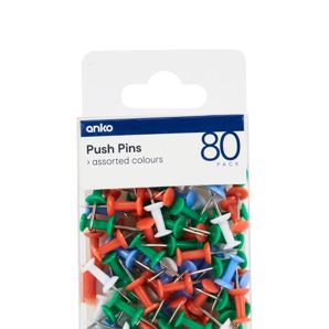 Push Pins, 80 Pack - Anko product image