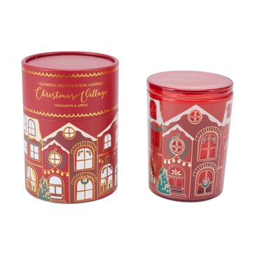 Christmas Village Glowing Scene Candle - Anko