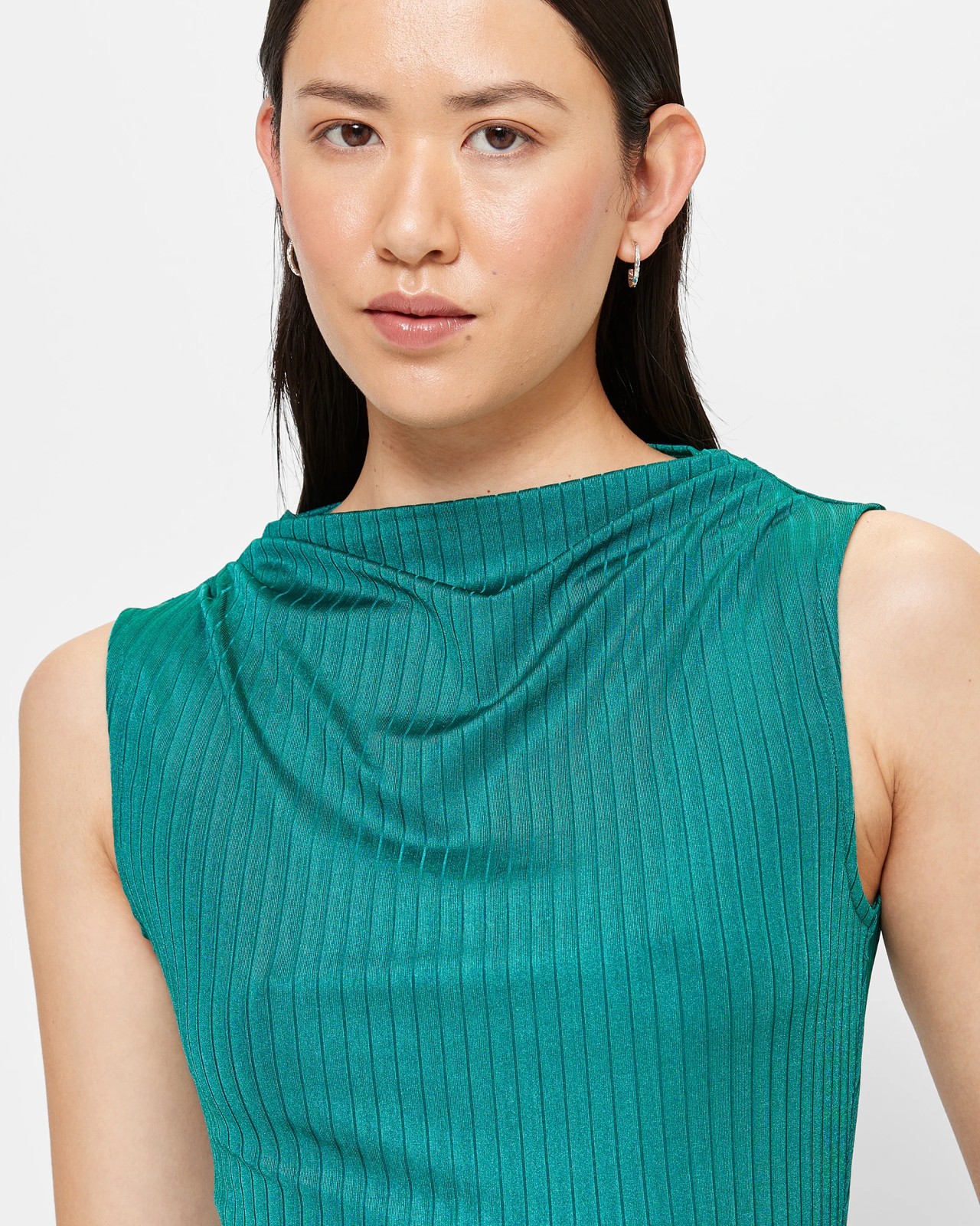 Sleeveless Drape Neck Jersey Top Preview Target Australia