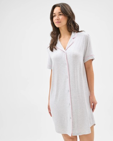 Bamboo Short Sleeve Nightshirt