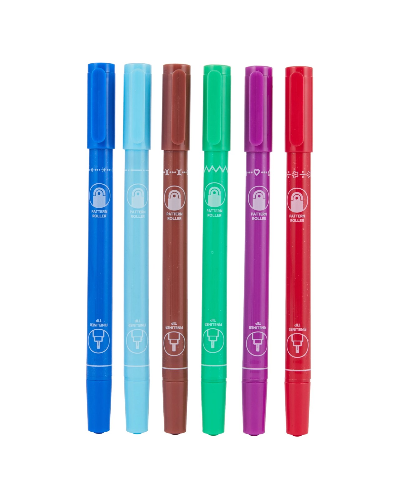 Anko 6 Pack Bullet Journal Dual-Tip Roller Pattern Pens 3 of 6