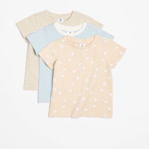 Baby Organic Cotton Print Short Sleeve T-shirts 3 Pack thumbnail 2