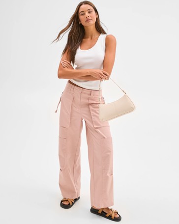Lily Loves Australian Cotton Blend Utility Cargo Pants