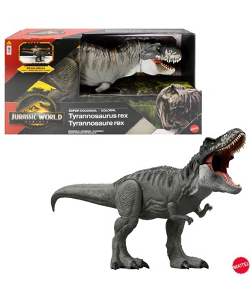 Mattel Jurassic World Rebirth Super Colossal Tyrannosaurus Rex Figure