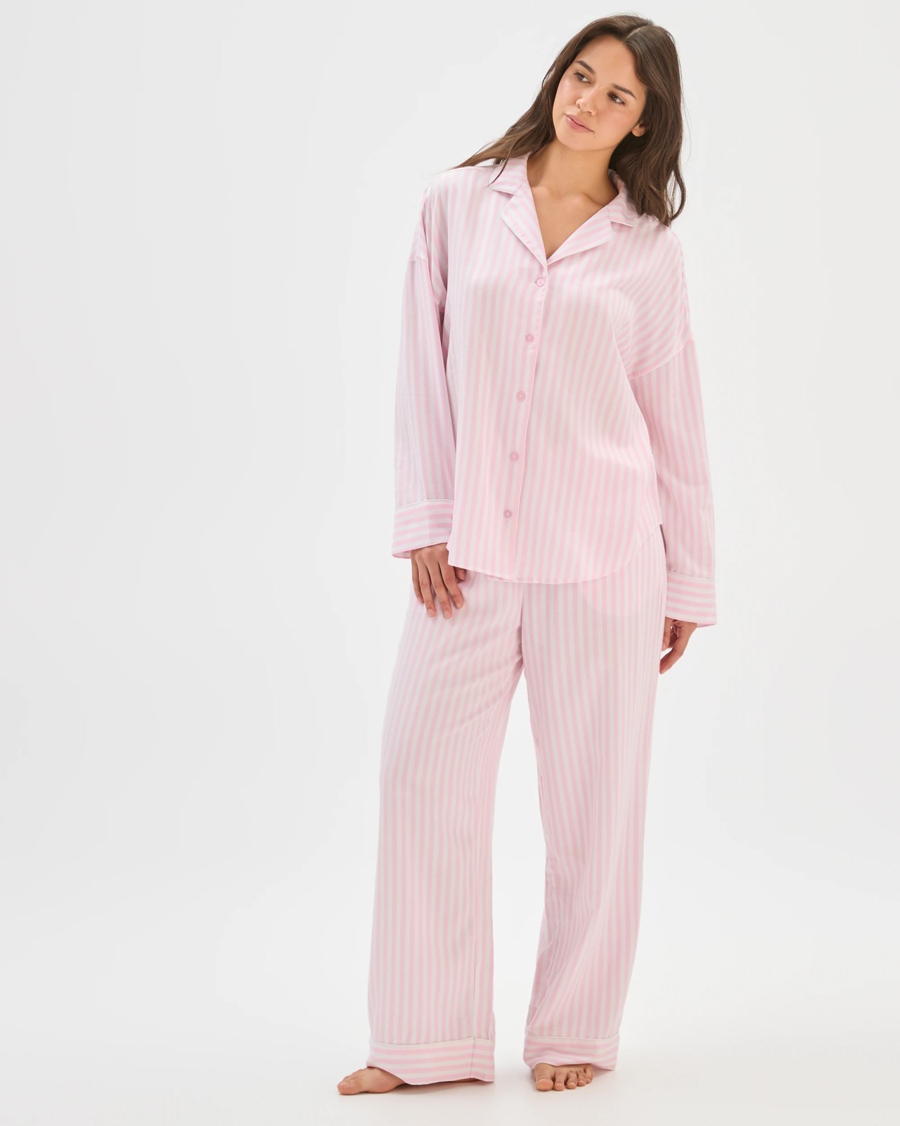 Full Length Pyjama Pants - Pink Stripe 2 of 6