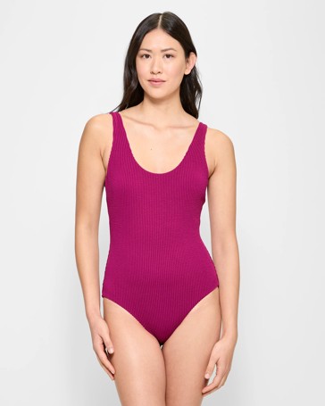 Crinkle Scoop One Piece Swim Bathers