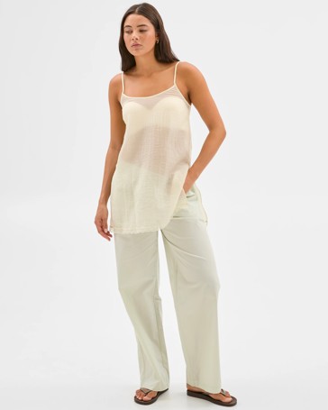 Sheer Tunic Strappy Cami - Lily Loves