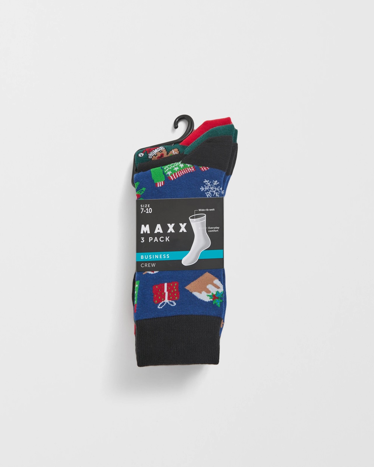 Maxx Australian Cotton 3 Pack Business Crew Socks 3 of 3