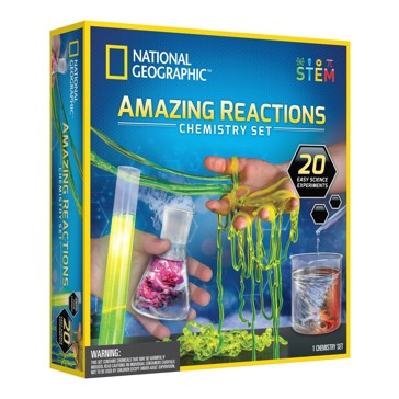 National Geographic Amazing Reactions Chemistry Set