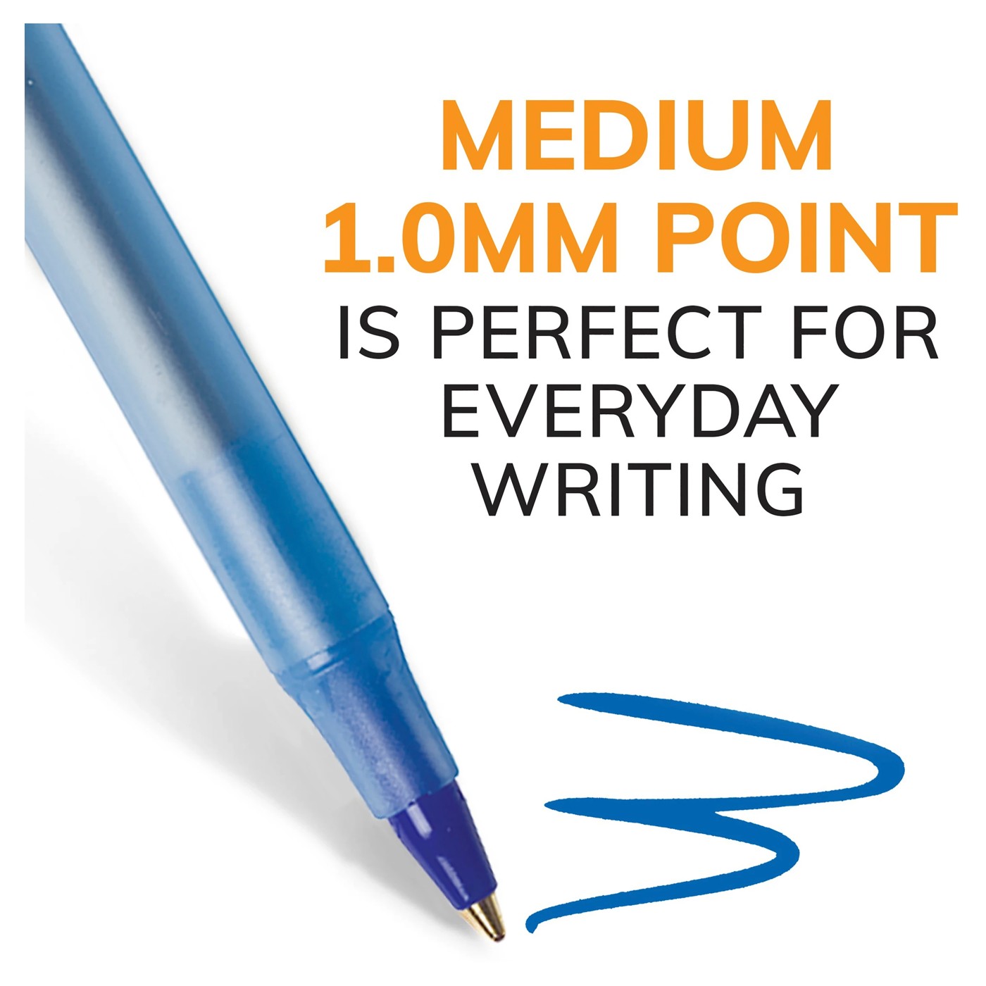 15 Pack BIC Round Stic Ballpoint Pens - Blue 2 of 5