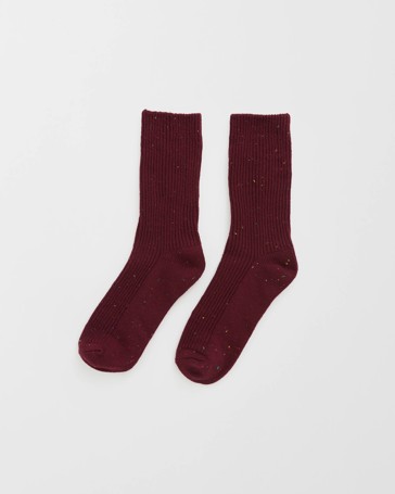Australian Cotton Blend Marled Crew Socks