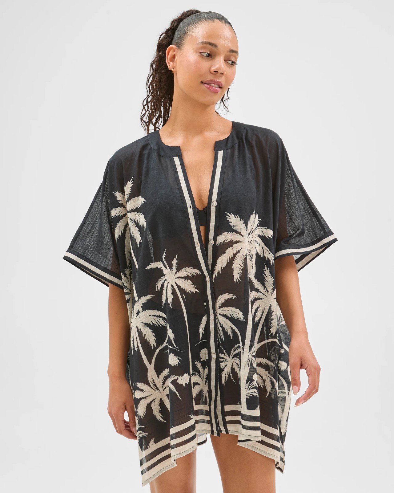 Resort Cotton Square Cover Up 2 of 5
