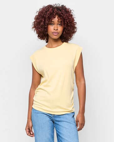 Petites Gathered Waist T-Shirt
