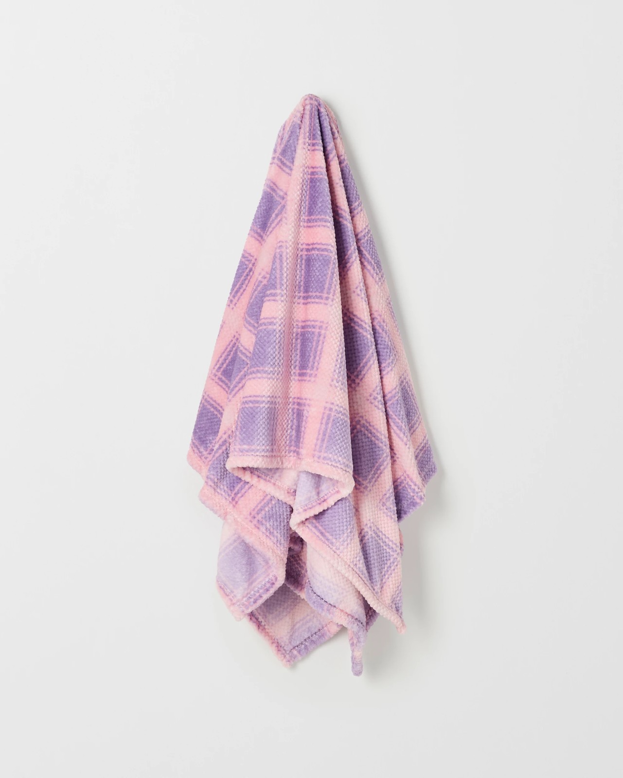 Brooke Check Throw - Pale Lilac 3 of 3