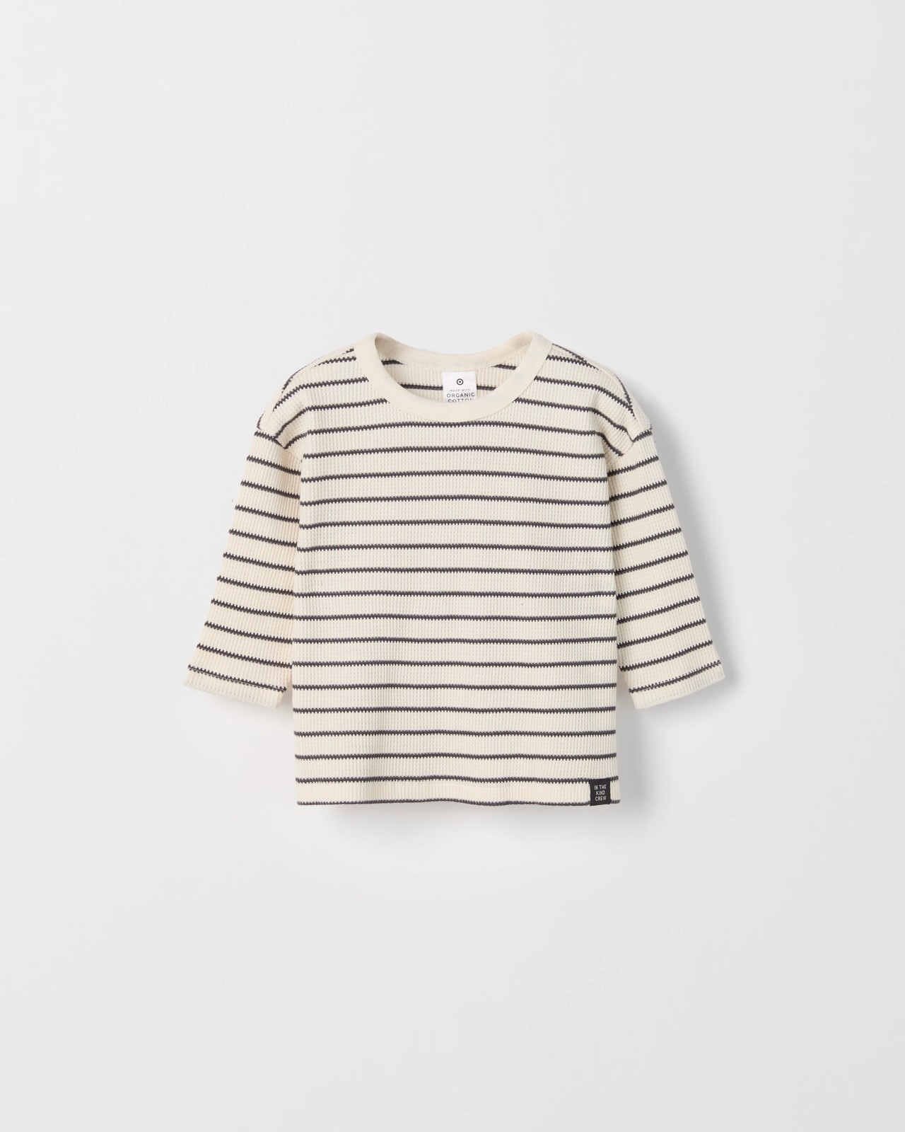 Baby Organic Cotton 2 Pack Long Sleeve Waffle & Rib T-Shirt 3 of 4