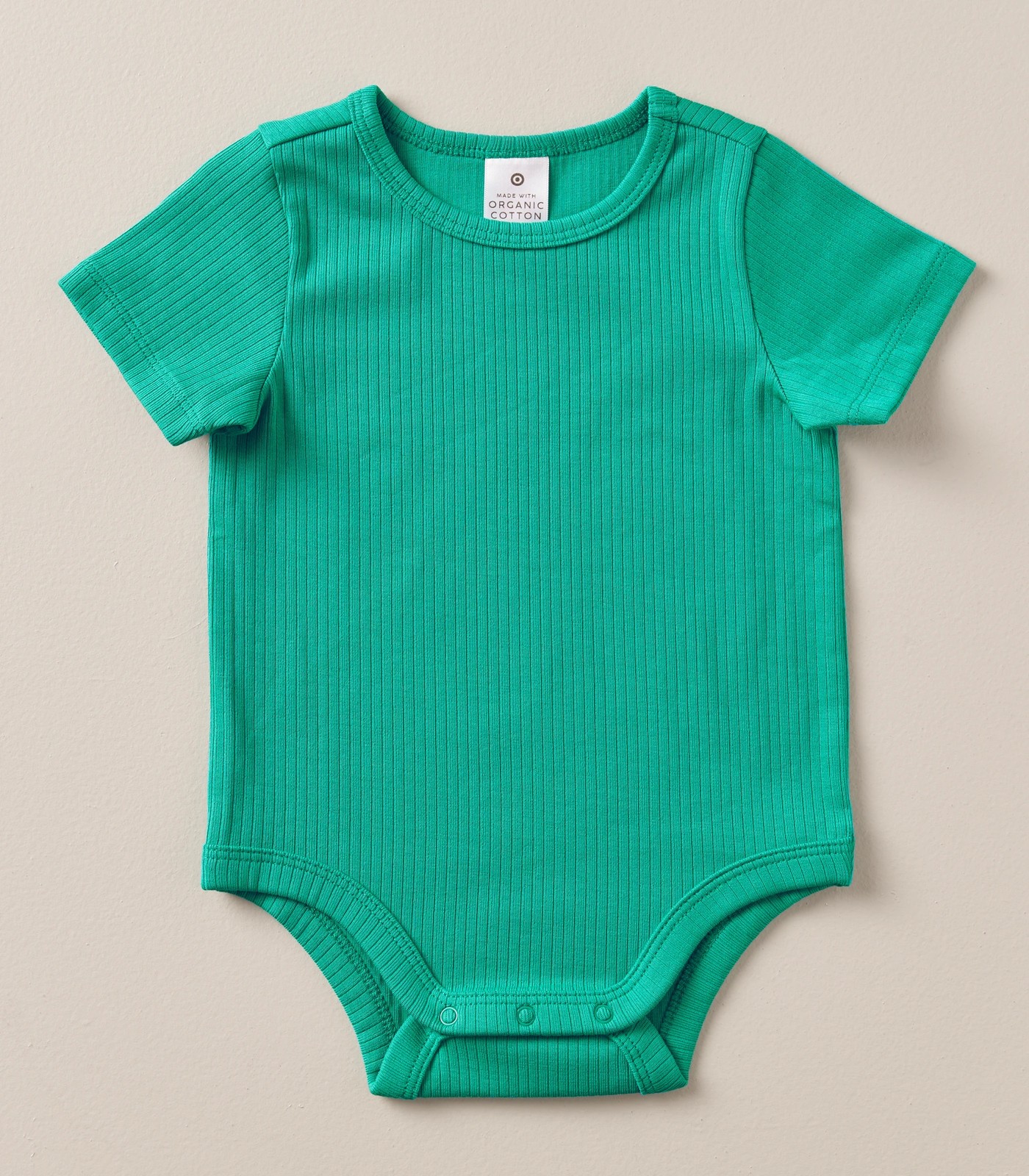 3 Pack Baby Organic Cotton Rib Bodysuits 4 of 5