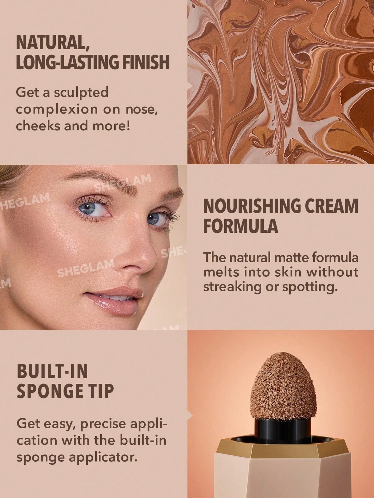 SHEGLAM Sun Sculpt Liquid Contour - Tawny Amber 6 of 6