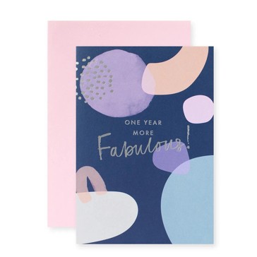 Connections from Hallmark Birthday Card - One Year More Fabulous!