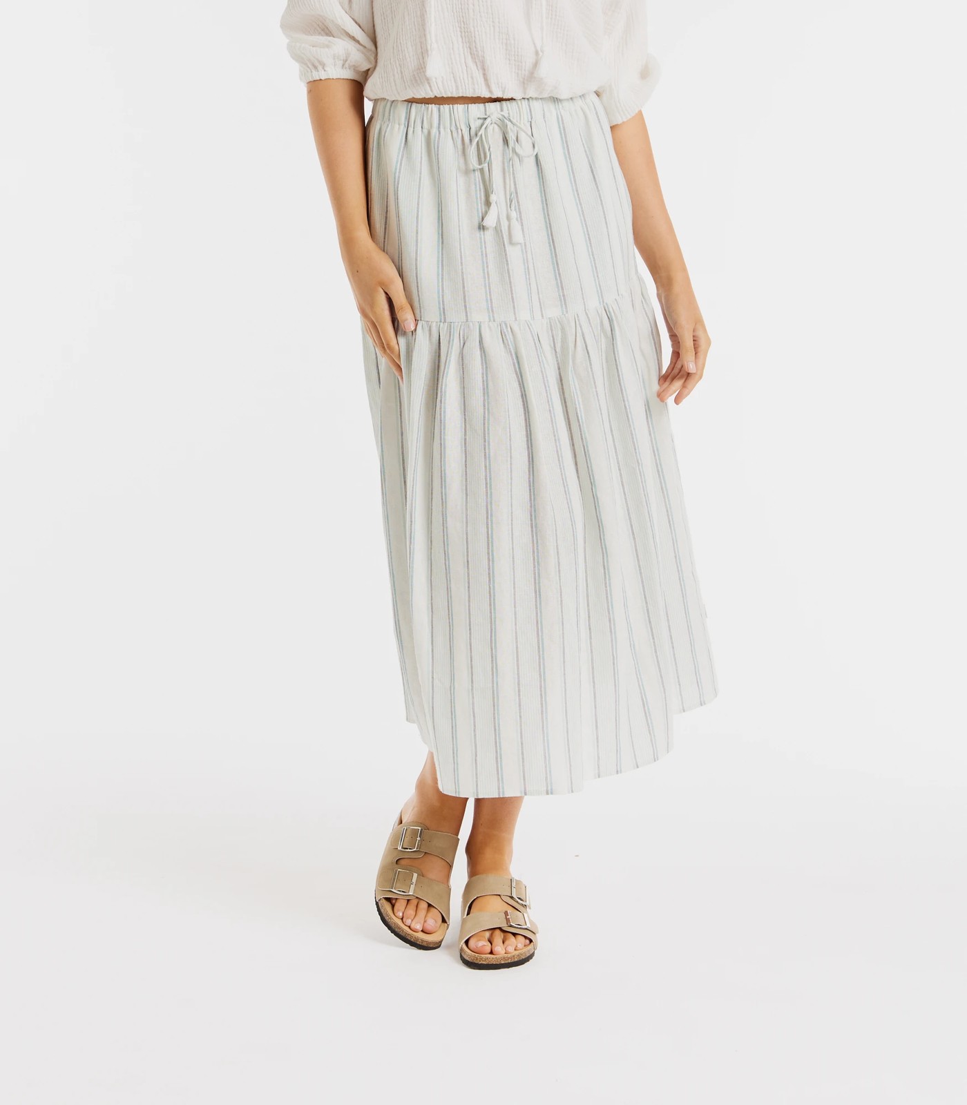 White pleated midi outlet skirt australia