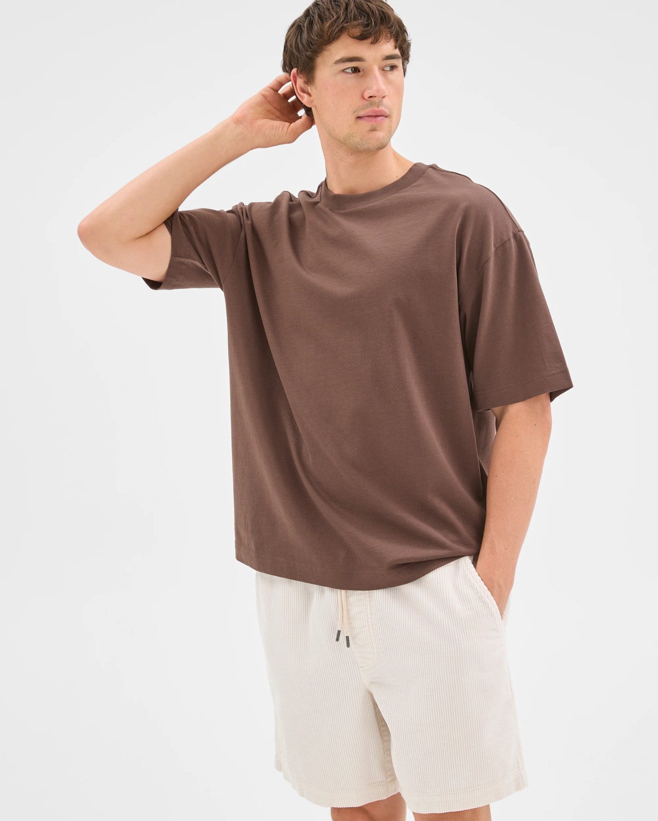 Commons Corduroy Shorts - Washed White 2 of 6